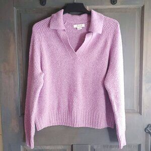 Size Small Natural Essentials Bass Pro Shops Caspian Collar Pink Sweater